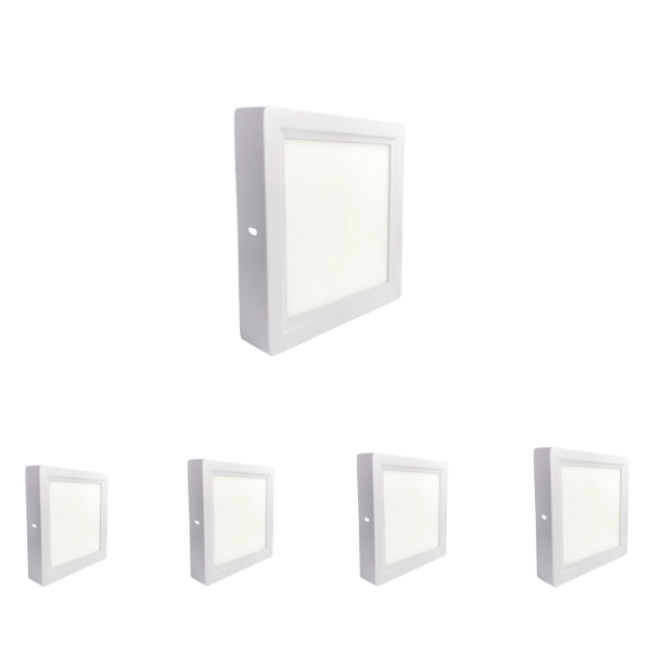Đèn vuông ốp trần viền lõm màu trắng [OT-SA-OV11] 6W-24W | Saco